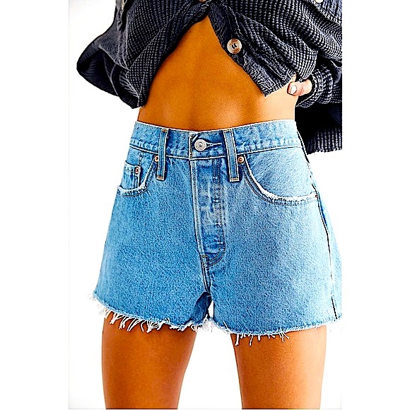 Vintage 501 Levi’s Jean shorts sz 25➿ - Picture 4 of 14